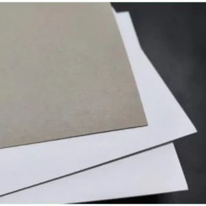 Cartón Gris con Una Cara Blanca